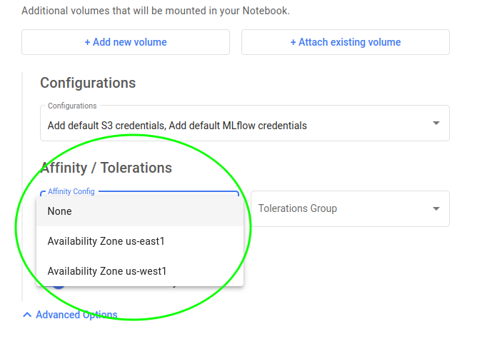 affinity_config_dropdowns